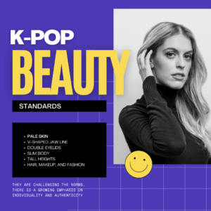 K-pop beauty standards poster
